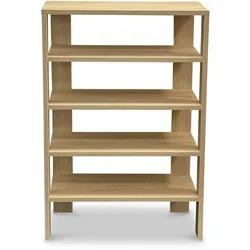Coemo Schuhregal `Charlie` Standregal Natur Bücherregal Holz MDF LxTxH: 60x32x87 cm