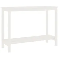 VidaXL Konsolentisch Weiß 110x40x80 cm Massivholz Kiefer
