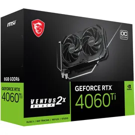 MSI GeForce RTX 4060 Ti Ventus 2X Black 8G OC 8 GB GDDR6 V515-017R