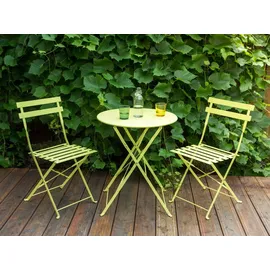 Beliani Bistro Set Grün 60x60x80