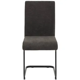Möbel Boss Esszimmerstuhl Linn Webstoff Braun/Schwarz 2er Set