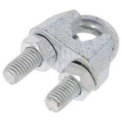 DROMET Drahtseilklemme, Stahl, für Seil-Durchmesser: 11mm, Zink-Beschichtet, DIN 741