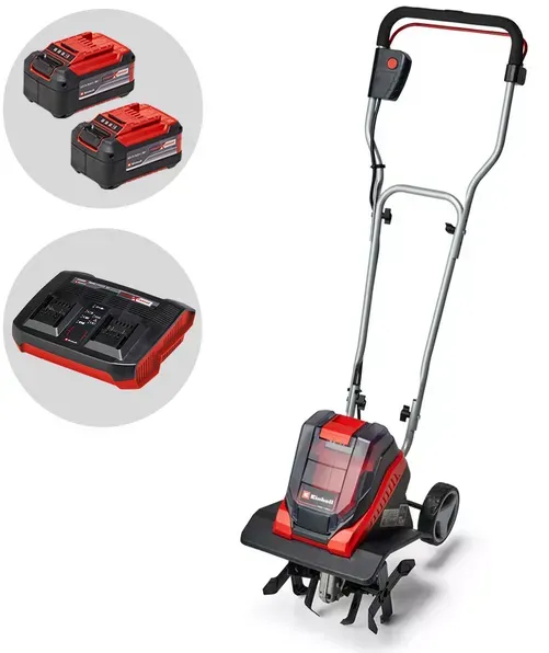 Akku-Bodenhacke Einhell GE-CR 30 Li - Bodenhacke mit Rädern - 36V - 2x 18V 5.2Ah