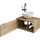 Saphir Waschtisch SAPHIR "Serie 6915 Waschschale mit Unterschrank für Gästebad, Gäste WC", braun (riviera eiche, riviera eiche, riviera eiche quer nb), B:51cm H:39,8cm T:35cm, Waschtische, Waschtisch, 51 cm breit, 1 Tür, Waschtischplatte, kleine Bäder, ohne 