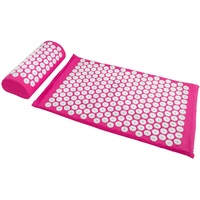 Akupressurset mit Tragetasche - Pink 2-teiliges Set - Massagekissen und Massagematte zur Schmerz Behandlung - Grinscard