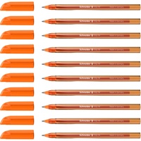 Schneider 102211 Vizz Kugelschreiber (für leichtes und schnelles Schreiben, Schaft in Schreibfarbe, Strichbreite M) 10 Stück, Orange