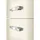 Smeg FAB32LCR6 Retro-Kühl-Gefrierkombination (331 l, 1968 mm hoch, Creme)