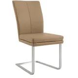 Niehoff Colorado Schwingstuhl Gestell Edelstahl flach, Microfaser Nirvana beige