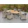 Merxx Gartentisch Ausziehbar 180/240 x 100 cm SteinBeige/Natur