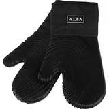 Alfa Forni Ofenhandschuhe Schwarz, Backhandschuhe + Topflappen, Schwarz