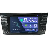 7 Zoll Doppel Din Android Autoradio Passt Für Mercedes Benz E-Class W211 CLS Class W219 Kostenlos Rückfahrkamera Canbus 4G + 64G Unterstützt WLAN/GPS/Carplay/DSP/DVD/BT/RDS