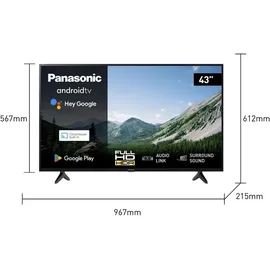 Panasonic TX-43MSW504 43" LED Full HD Android TV schwarz MSW504