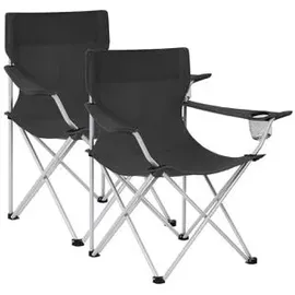 Songmics Campingstuhl 2er Set Schwarz