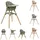 KIKKABOO Kikka Boo Hochstuhl, 6in1 Woody Armeegrün