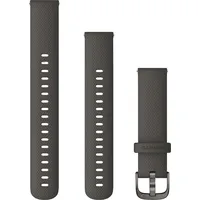 Garmin Schnellwechsel-Armband "010-12932-0E", (18 mm, Silikon), Uhrenarmband, Grau