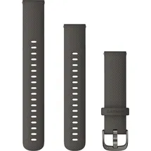 Garmin Schnellwechsel-Armband "010-12932-0E", (18 mm, Silikon), Uhrenarmband, Grau