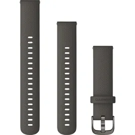 Garmin Schnellwechsel-Armband "010-12932-0E", (18 mm, Silikon), Uhrenarmband, Grau