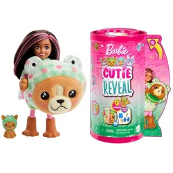 Mattel HRK29 - Barbie - Cutie Reveal - Chelsea-Puppen – Magische Überraschungen zum Spielen und Sammeln! - Hund/Frosch-Edition