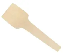 Verive Eislöffel Einwegbesteck, Holz, 7 cm 80550112 , 1 Packung = 100 Stück