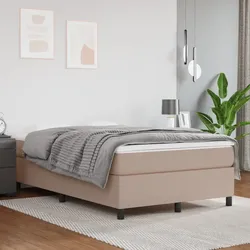 Bettgestell Cappuccino-Braun 120x200 cm Kunstleder