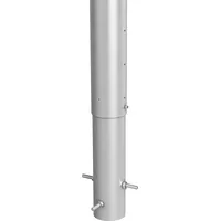 Biohort Sichtschutzelement 40 x 96,5 cm Silber Metall