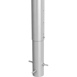 Biohort Sichtschutzelement 40 x 96,5 cm Silber Metall