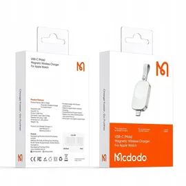 Mcdodo kompaktes USB-C Ladegerät für Apple Watch, weiß
