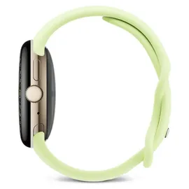 Google Pixel Watch 4 41 mm LTE Aluminiumgehäuse Champagne Gold/Sportarmband Lemongrass
