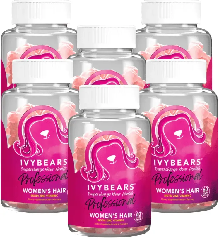 ivybears Women's Hair Vitamins Professional 6 month treatment (6 )