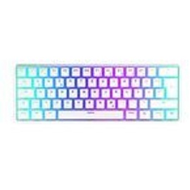 endorfy Thock Compact Wireless Pudding, Onyx White, PBT, LEDs RGB, hot-swap, Kailh Box RED, USB/Bluetooth, DE (EY5D003)
