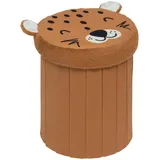 ATMOSPHERA CREATEUR D'INTERIEUR Atmosphera - Kindersitzsack Leopard faltbar anoki orange d30x36cm