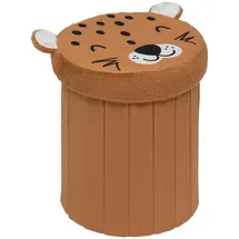 ATMOSPHERA CREATEUR D'INTERIEUR Atmosphera - Kindersitzsack Leopard faltbar anoki orange d30x36cm