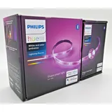 Philips Hue Lightstrip Plus V4 Basis Set Kit LED Streifen + Erweiterung 2m+1m