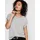 Only T-Shirt "ONLMOSTER – T-Shirt mit melierter Optik und elastischem Material", Damen, Gr.