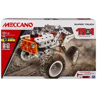 Spin Master Meccano , 15-in-1 Super Truck, S.T.E.A.M.-Bausatz für