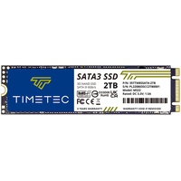 Timetec SSD 3D NAND TLC SATA III 6Gb/s M.2 2280 NGFF 64TBW Read Speed Up to 500MB/s SLC Cache Performance Boost Internal Solid State Drive (2TB QLC)
