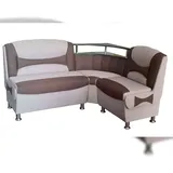 RODNIK Eckbank Samba New, Sitzbank, mit Stauraum und Ablage in Cappuccino-Braun