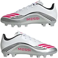 adidas F50 Messi Club FG/MG Kinder ftwr white/lucid red/silver met. 38 2/3