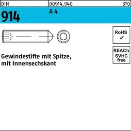 F. REYHER Nchfg. GmbH & Co. KG Gewindestift DIN 914 M 8 x 12 A 4 200 Stück