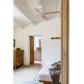 faro BARCELONA Mallorca 132 cm Deckenventilator Weiß/Braun