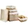 Home4You Aufbewahrungskorb 2er Set 35 x 25 x 11 cm beige-braun