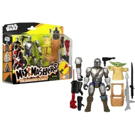 Star Wars MixMashers Mandalorianer & Grogu individualisierbares Mix-and-Match Deluxe Action-Figurenset
