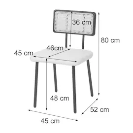Mendler 2er-Set Esszimmerstuhl HWC-K88, Lehnstuhl Stuhl, Holz Poly-Rattan Metall Bouclé - Stoff/Textil rosa