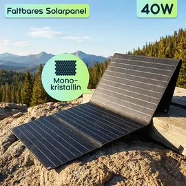 ideoon power Mobiles Powerstation Set 88,8 Wh mit 21W Solarpanel faltbar 100W USB-C PD 65W