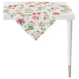 Landscape Tischdecke Summertime, Rot, Weiß, Textil, Rose, quadratisch, 88x88 cm, Oeko-Tex® Standard 100, Wohntextilien, Tischwäsche, Tischdecken