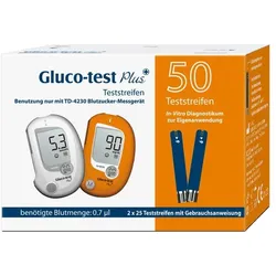 GLUCO TEST Plus Blutzuckerteststreifen 50 St