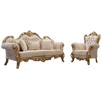 JVmoebel Sofa Sofagarnitur Couch 3+1 Sitz Gruppe Garnituren Sessel Klassische Möbel, 2 Teile beige