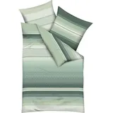 KAEPPEL Faible allover gestreift Grün 135 x 200 cm + 80 x 80 cm