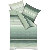 KAEPPEL Faible allover gestreift Grün 135 x 200 cm + 80 x 80 cm