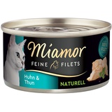 Miamor 6 x 80g Feine Filets Naturelle Huhn & Thunfisch Miamor Katzenfutter nass